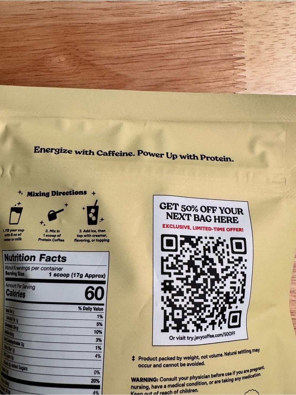 Javvy Protein Coffee Original - 3 packs - Picture 5 of 7